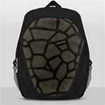 Cartoon-gray-stone-seamless-background-texture-pattern Backpack Bag Front