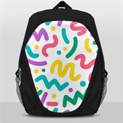 Abstract-pop-art-seamless-pattern-cute-background-memphis-style Backpack Bag by uniart180623