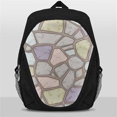 Cartoon-colored-stone-seamless-background-texture-pattern Backpack Bag by uniart180623