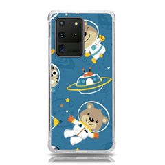 Seamless-pattern-funny-astronaut-outer-space-transportation Samsung Galaxy S20 Ultra 6 9 Inch Tpu Uv Case by uniart180623