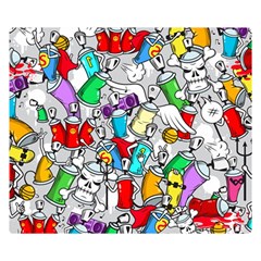 Graffiti-characters-seamless-pattern Premium Plush Fleece Blanket (small) by uniart180623