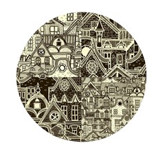 Four-hand-drawn-city-patterns Mini Round Pill Box (pack Of 5) by uniart180623