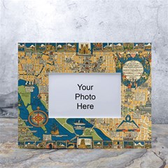Vintatge Map Of Washington Dc White Tabletop Photo Frame 4 x6  by uniart180623