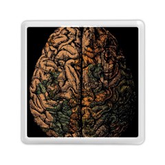 Always On My Mind Brain Map Vintage Memory Card Reader (square) by uniart180623