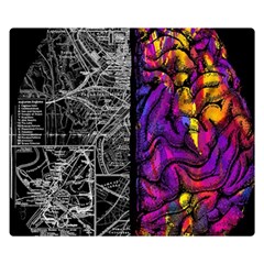 Ambiguity Tobe Brain Duality Mind Minimal Thinking Premium Plush Fleece Blanket (small) by uniart180623