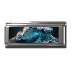 Tsunami Waves Ocean Sea Water Rough Seas Superlink Italian Charm (9mm) by uniart180623