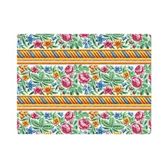Flower Fabric Fabric Design Fabric Pattern Art Premium Plush Fleece Blanket (mini) by uniart180623