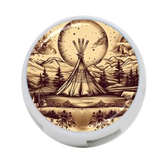 Nation Indian Native Indigenous 4-port Usb Hub (two Sides) by Ravend