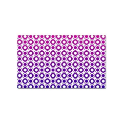 Mazipoodles Pink Purple White Gradient Donuts Polka Dot  Sticker Rectangular (100 Pack) by Mazipoodles