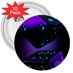 3d Ludo Game,gambling 3  Buttons (10 pack)  Front