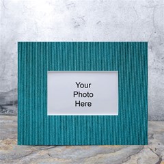 Blue Digital Fabric White Tabletop Photo Frame 4 x6  by ConteMonfrey
