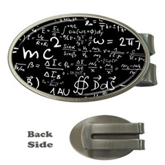 E=mc2 Text Science Albert Einstein Formula Mathematics Physics Money Clips (oval)  by uniart180623