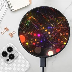 Abstract Light Star Design Laser Light Emitting Diode Wireless Fast Charger(black) by uniart180623