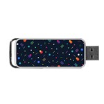 Abstract Minimalism Digital Art Abstract Portable USB Flash (Two Sides) Front