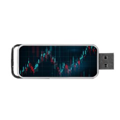 Flag Patterns On Forex Charts Portable Usb Flash (two Sides) by uniart180623