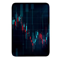 Flag Patterns On Forex Charts Rectangular Glass Fridge Magnet (4 Pack) by uniart180623