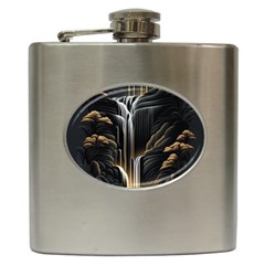 Waterfall Water Nature Springs Hip Flask (6 Oz) by Simbadda