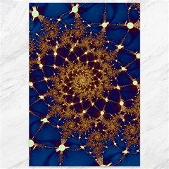 Fractal Spiral Art Pattern Blue Design Canvas 12  X 18  by Simbadda