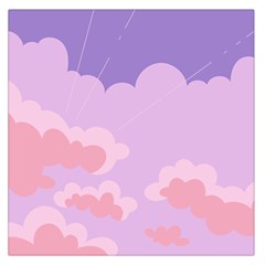 Sky Nature Sunset Clouds Space Fantasy Sunrise Square Satin Scarf (36  X 36 ) by Simbadda