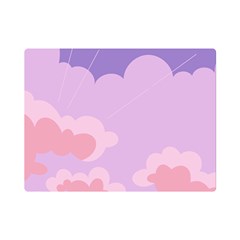 Sky Nature Sunset Clouds Space Fantasy Sunrise Premium Plush Fleece Blanket (mini) by Simbadda