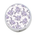 Cats Pattern Design 4-Port USB Hub (Two Sides) Back