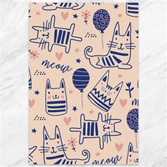 Cute Cats Doodle Seamless Pattern With Funny Characters Canvas 12  X 18  by Simbadda