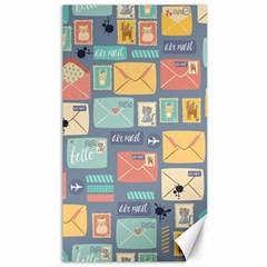Pattern Postal Stationery Canvas 40  X 72  by Simbadda