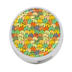 Seamless Pattern With Doodle Bunny 4-port Usb Hub (one Side) by Simbadda