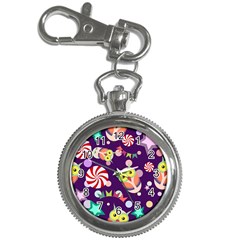Owl Pattern Background Key Chain Watches by Simbadda