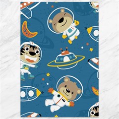 Seamless-pattern-funny-astronaut-outer-space-transportation Canvas 12  X 18  by Simbadda