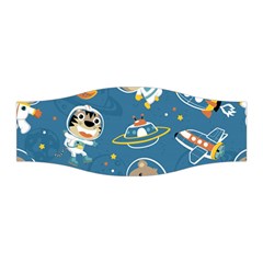 Seamless-pattern-funny-astronaut-outer-space-transportation Stretchable Headband by Simbadda
