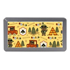 Seamless Pattern Funny Ranger Cartoon Memory Card Reader (mini) by Simbadda