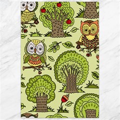 Seamless Pattern With Trees Owls Canvas 24  X 36  by Simbadda