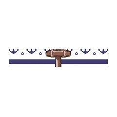Anchor Background Design Premium Plush Fleece Scarf (mini) by Simbadda
