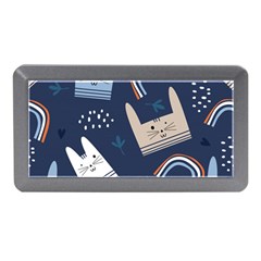 Colorful-cute-cats-seamless-pattern Memory Card Reader (mini) by Simbadda