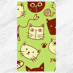 Cute-hand-drawn-cat-seamless-pattern Canvas 40  X 72  by Simbadda