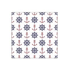 Nautical-seamless-pattern Satin Bandana Scarf 22  X 22  by Simbadda