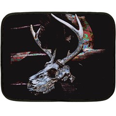 Deer Skull Fleece Blanket (mini) by MonfreyCavalier