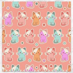 Cute-kawaii-kittens-seamless-pattern Canvas 12  X 12  by Simbadda