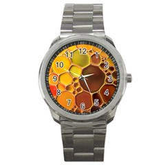 Abstract Oil Painting Sport Metal Watch by Excel