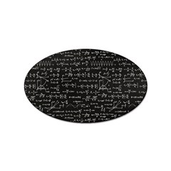 Math-equations-formulas-pattern Sticker Oval (10 Pack) by Simbadda