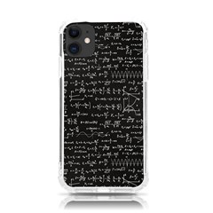 Math-equations-formulas-pattern Iphone 11 Tpu Uv Print Case by Simbadda