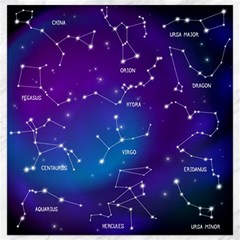 Realistic-night-sky-poster-with-constellations Canvas 12  X 12  by Simbadda