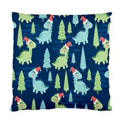 Cute-dinosaurs-animal-seamless-pattern-doodle-dino-winter-theme Standard Cushion Case (two Sides) by Simbadda