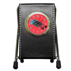 Gaming Console Video Pen Holder Desk Clock by Grandong
