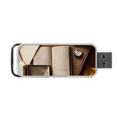 Generated Desk Book Inkwell Pen Portable Usb Flash (two Sides) by Grandong