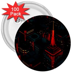 A Dark City Vector 3  Buttons (100 Pack)  by Proyonanggan