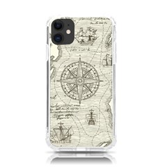 Vintage World Map Antique Iphone 11 Tpu Uv Print Case by Proyonanggan