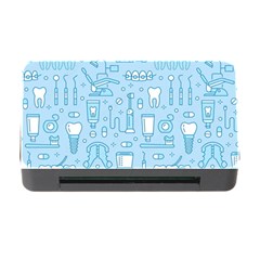 Dentist Blue Seamless Pattern Memory Card Reader With Cf by Grandong