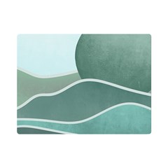 Mountains Wall Print Boho Art Premium Plush Fleece Blanket (mini) by pakminggu